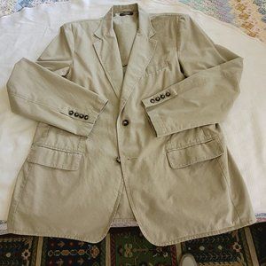 LL Bean Travel/Sports Jacket . Khaki, Size 42 Reg. EUC